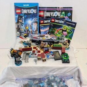Huge Lego Dimensions Lot Ghostbusters Wii U Game Slimer Portal Batman Ecto-1